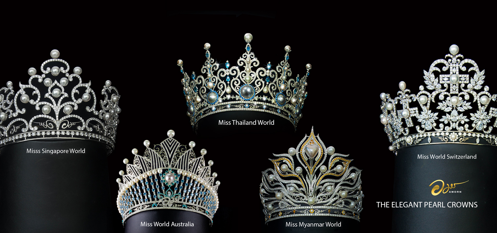 Pearl crowns from Amorn phuket pearl