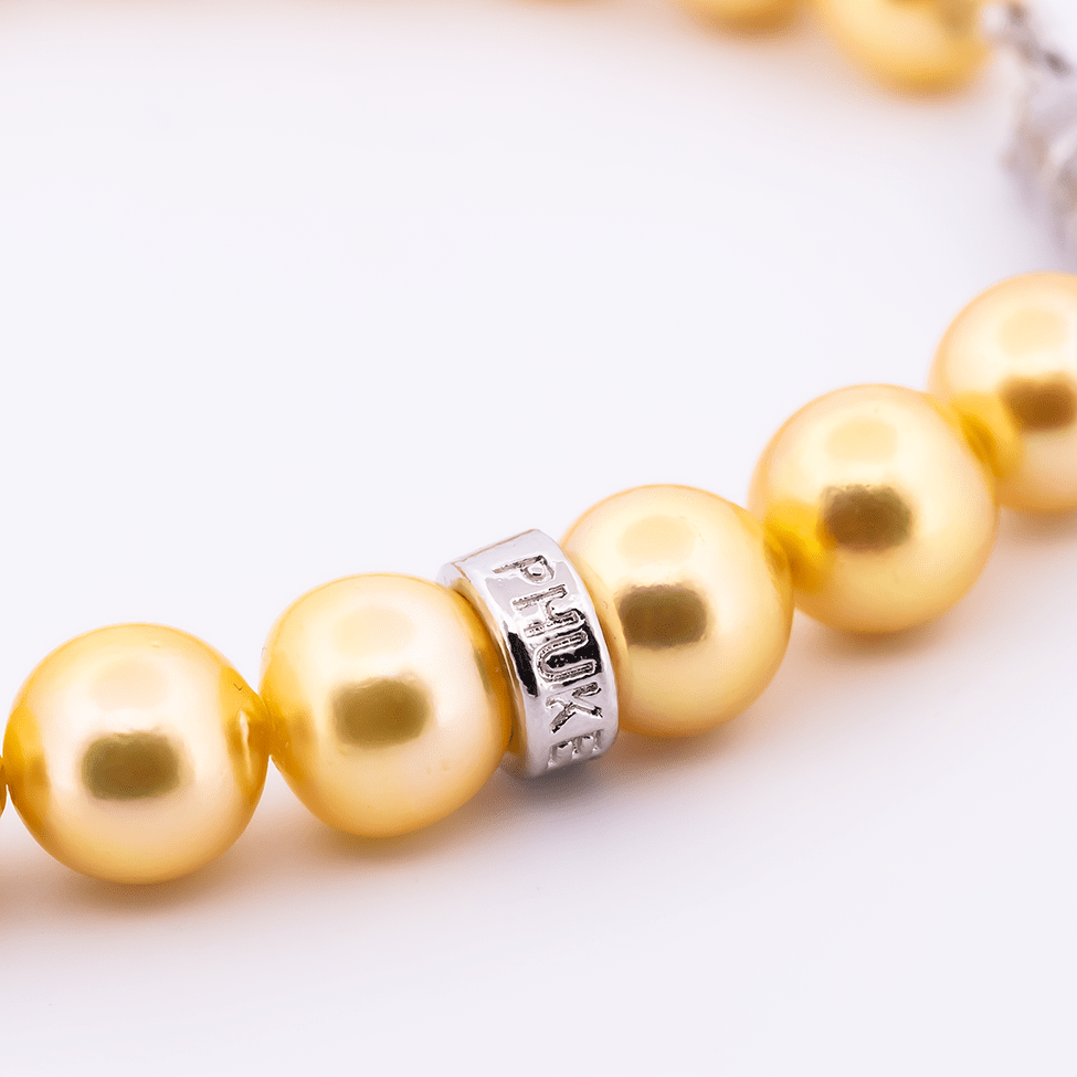 Akoya pearl bracelet set with gold clasp - Julia's Pearls