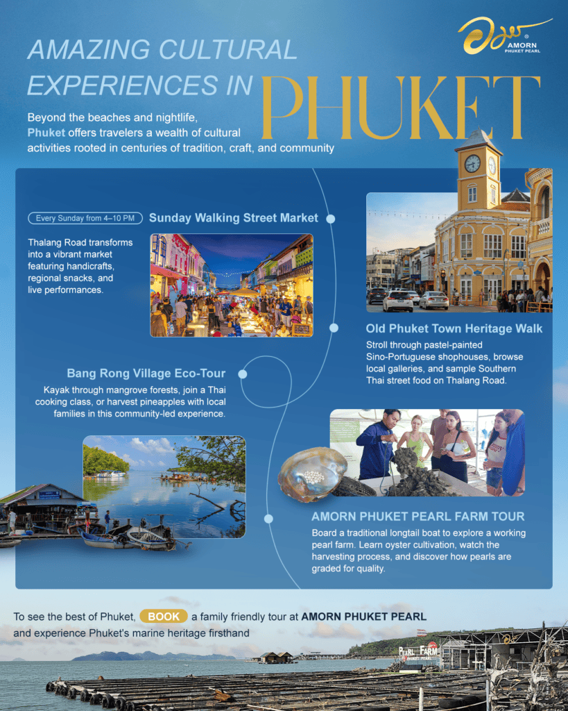 Infographic highlighting cultural experiences in Phuket